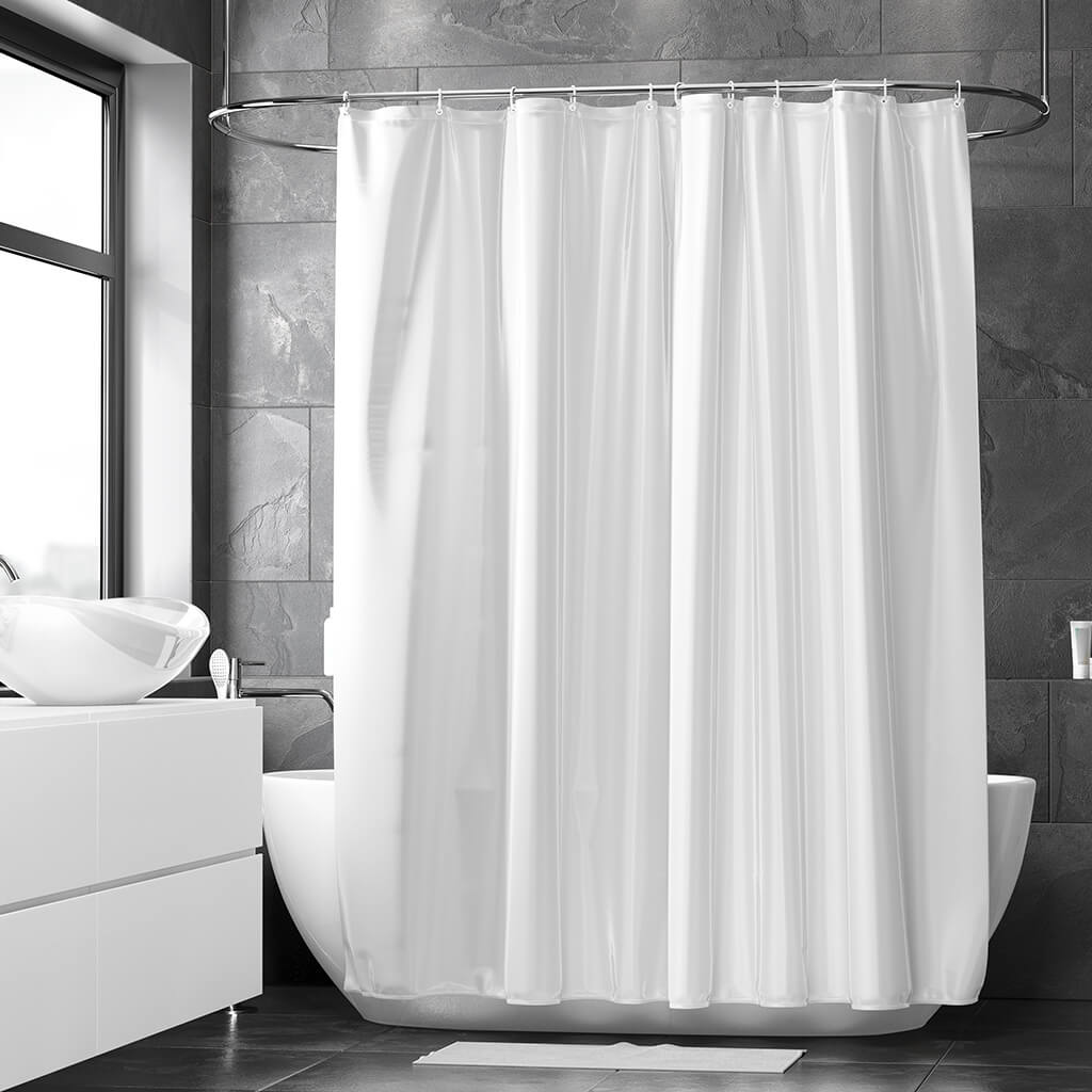 Cortina de Baño Impermeable con Ganchos - Jenin Home