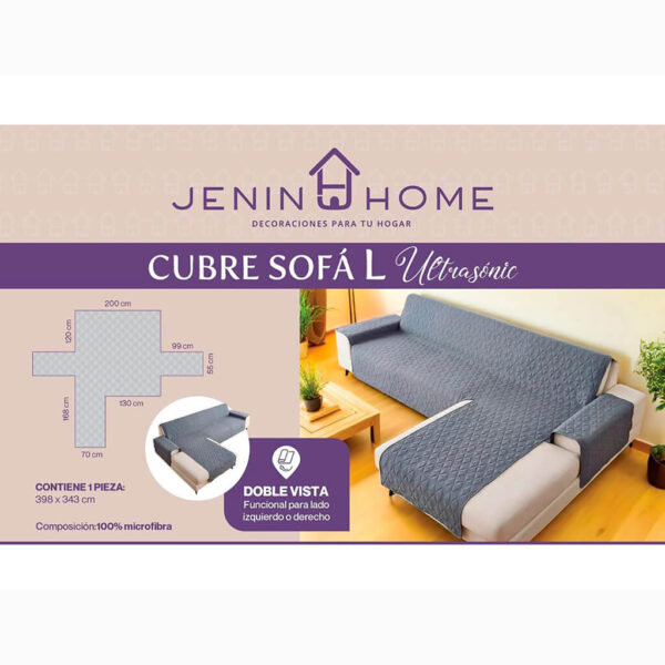 Cubre Sofá Esquinero Tipo L - Imagen 5